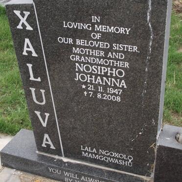 XALUVA Nosipho Johanna 1947-2008