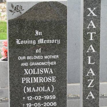 XATALAZA Xoliswa Primrose 1959-2006