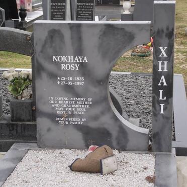 XHALI Nokhaya Rosy 1935-1997