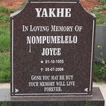 YAKHE Nompumelelo Joyce 1955-2006