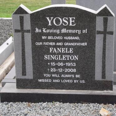 YOSE Fanele Singleton 1953-2008