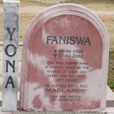 YONA Faniswa 1926-2002