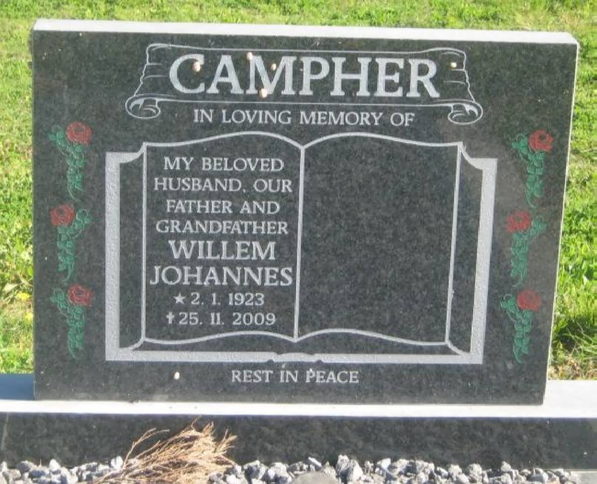 CAMPHER Willem Johannes 1923-2009
