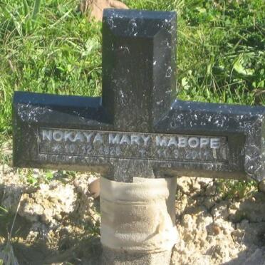 MABOPE Nokaya Mary 1928-2011