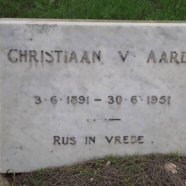 AARDT Christiaan, v.  1891-1951