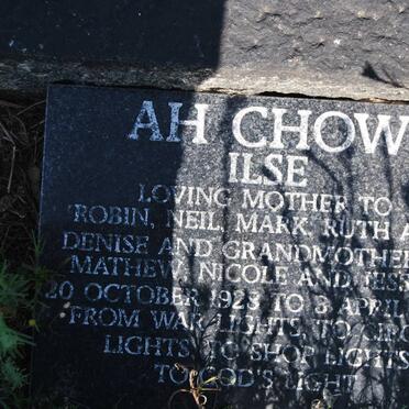 AH CHOW Ilse 1923-2008