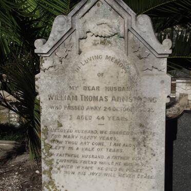 ARMSTRONG William Thomas -1923