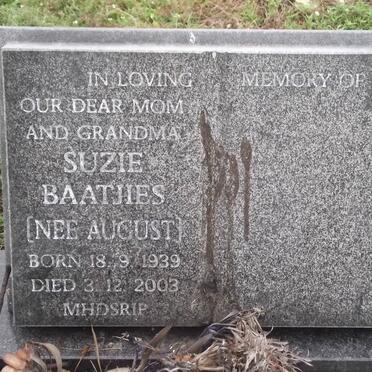 BAATJIES Suzie nee AUGUST 1939-2003