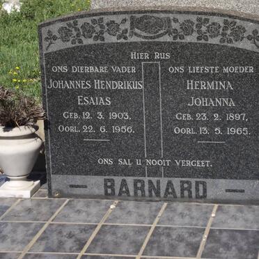 BARNARD Johannes Hendrikus Esaias 1903-1956 &amp; Hermina Johanna 1897-1965