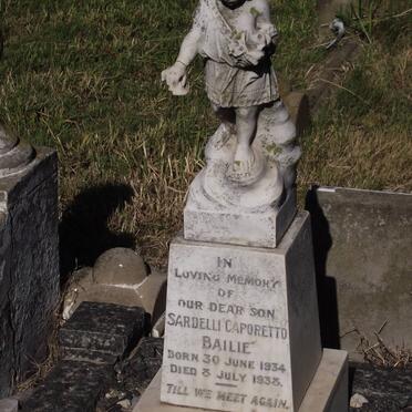 BAILIE Sardelli Caporetto 1934-1938