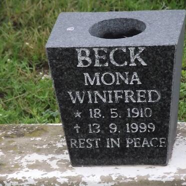 BECK Mona Winifred 1910-1999