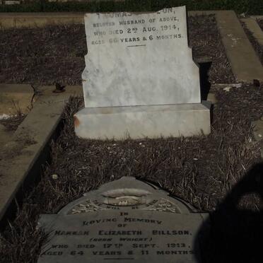 BILLSON Hannah Elizabeth WRIGHT -1913 &amp; Thomas -1914