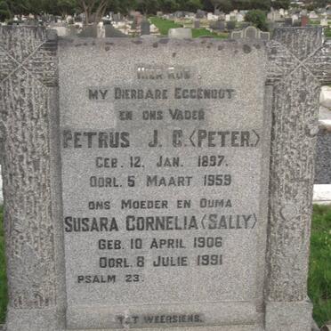 BOSCH Petrus J.C. 1897-1959 &amp; Susara Cornelia 1906-1991