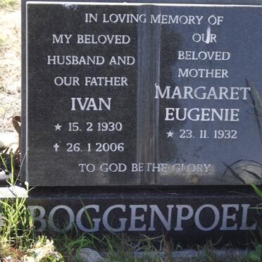 BOGGENPOEL Ivan 1930-2006 &amp; Margaret Eugenie 1932-
