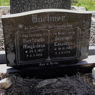 BUCHNER Johannes Casparus 1900-1976 &amp; Gertruida Magdalena 1907-1958