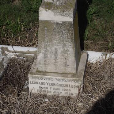 CHEUN LEOUG Leonard Yeun 1934-1935