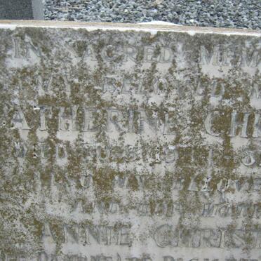 CHRISTIAN Gerrett 1883-1954 &amp; Annie DAMONS 1886-1944 :: CHRISTIAN Catherine -1934