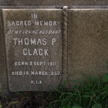 CLACK Thomas P. 1911-1952