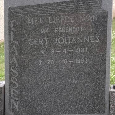 CLAASSEN Gert Johannes 1937-1993