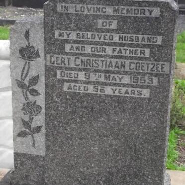 COETZEE Gert Christiaan -1953