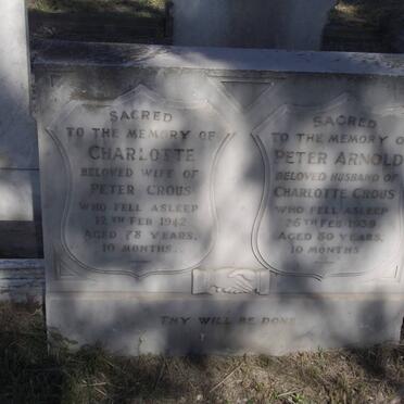 CROUS Charlotte -1942 &amp; Peter Arnold -1939