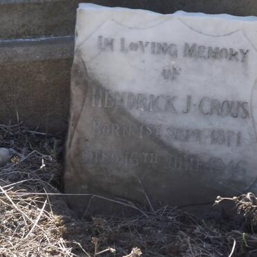 CROUS Hendrik J. 1871-1946