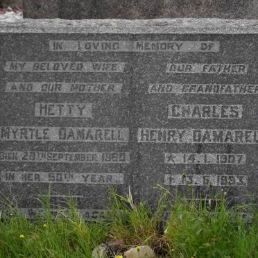 DAMARELL Hetty Myrtle 1950 :: DAMARELL Charles Henry 1907-1993