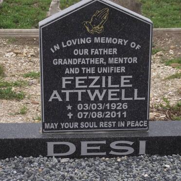 DESI Fezile Attwell 1926-2011