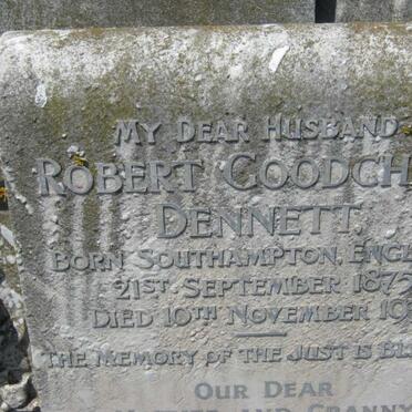 DENNETT Robert Goodchild 1875-1938 &amp; Maria Sarah 1892-1967
