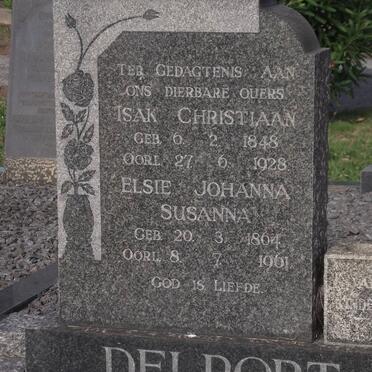 DELPORT Isak Christiaan 1848-1928 &amp; Elsie Johanna Susanna 1864-1961