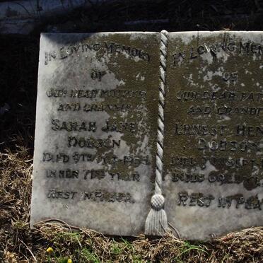 DOBSON Sarah Jane -1933 &amp; Ernest Henry -1936