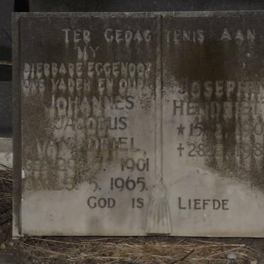 DRIEL Johannes Jacobus, van 1901-1965 &amp; Josephine Hendrietta 1903-1983