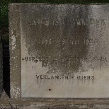 DYK Jacobus C., van 1920-1943