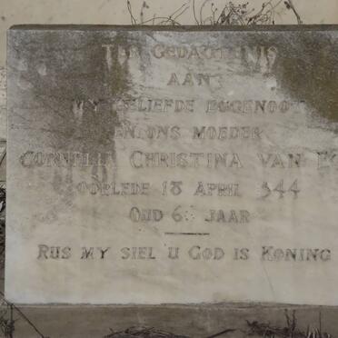 ECK Cornelia Christina, van -1944