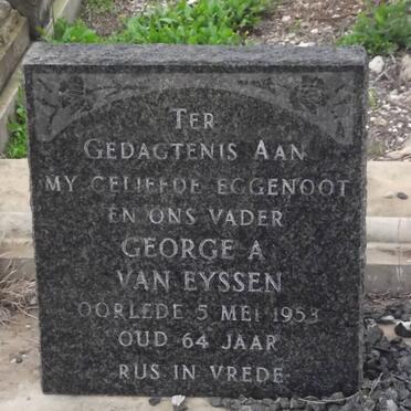 EYSSEN George A., van -1953