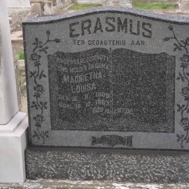 ERASMUS Magrietha Louisa 1909-1967