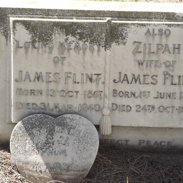 FLINT James 1867-1940 &amp; Zilpah 1874-1969