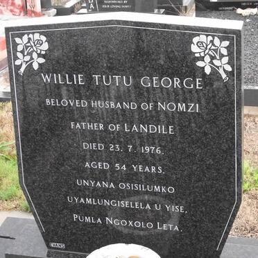 GEORGE Willie Tutu -1976