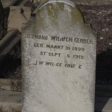 GERBER Hermanus Wilhelm 1890-1919
