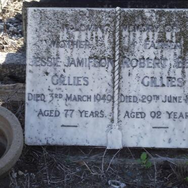 GILLIES Jessie Jamieson -1949 &amp; Robert Bell -1952