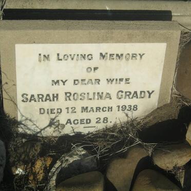 GRADY Sarah Roslina -1938