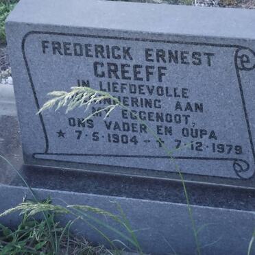 GREEFF Frederick Ernest 1904-1979