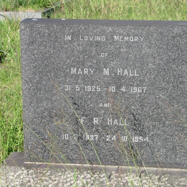 HALL Mary M. 1925-1967 :: HALL F.R. 1887-1954