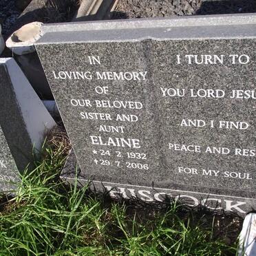 HISCOCK Elaine 1932-2006