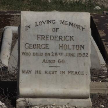 HOLTON Frederick George -1952