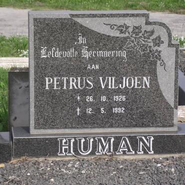 HUMAN Petrus Viljoen 1926-1992