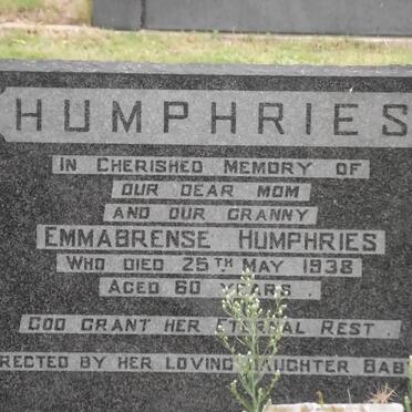 HUMPHRIES Emmabrense -1938