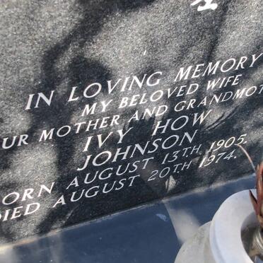 JOHNSON Ivy How 1905-1974