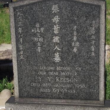 KEESON Y.Y. -1958