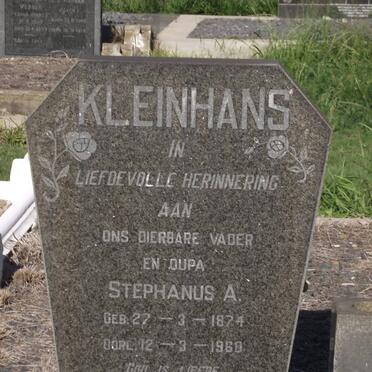 KLEINHANS Stephanus A. 1874-1960